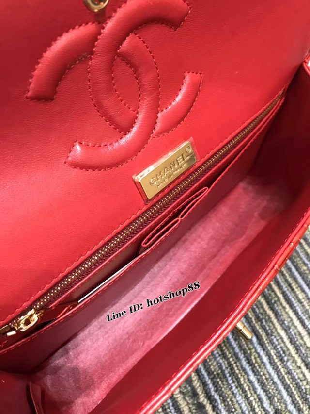 CHANEL女包 A01112 最新經典款 CF小牛皮壓花鱷魚紋 時尚單肩鏈條口蓋包 香奈兒斜跨女包 djc1518